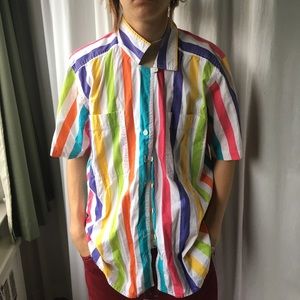 Colorful Stripe button up